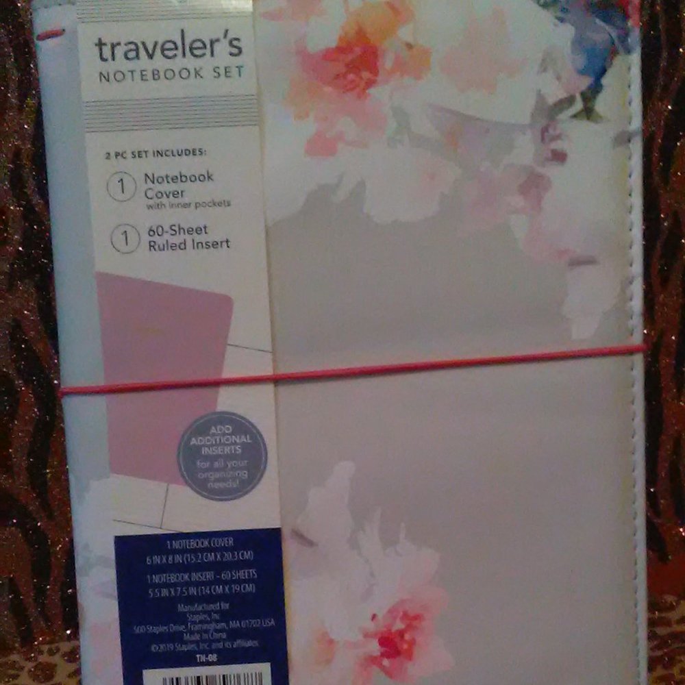 Travelers Notebook 2pc Set- floral design